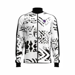 Blouson Pour Homme BIDI BADU Melbourne Printed Jacket White/Black