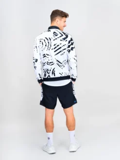 Blouson Pour Homme BIDI BADU Melbourne Printed Jacket White/Black -Magasin De Sport De Tennis blouson pour homme bidi badu melbourne printed jacket white black 1352772 650x650 g3