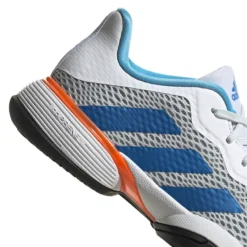 Chaussures De Tennis, Junior Adidas Barricade K Blue/White -Magasin De Sport De Tennis chaussures de tennis junior adidas barricade k blue white 151771 650x650 g2