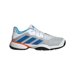 Chaussures De Tennis, Junior Adidas Barricade K Blue/White -Magasin De Sport De Tennis chaussures de tennis junior adidas barricade k blue white 151771 650x650 g6