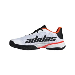 Chaussures De Tennis, Junior Adidas Barricade K White/Black -Magasin De Sport De Tennis chaussures de tennis junior adidas barricade k white black 151770 650x650 g2