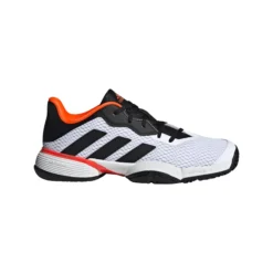 Chaussures De Tennis, Junior Adidas Barricade K White/Black -Magasin De Sport De Tennis chaussures de tennis junior adidas barricade k white black 151770 650x650 g3