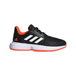 Chaussures De Tennis Pour Enfant Adidas CourtJam XJ Black/White/Red -Magasin De Sport De Tennis chaussures de tennis pour enfant adidas courtjam xj black white red 120157 650x650 g3