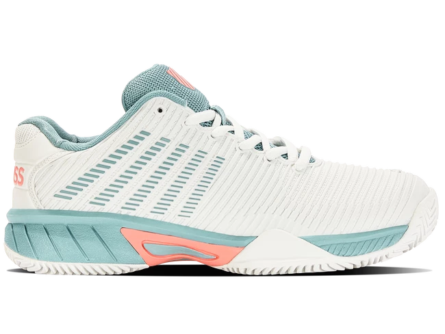 Chaussures De Tennis Pour Enfant K-Swiss Hypercourt Express 2 HB Blanc/Nile Blue 3 Chaussures De Tennis Pour Enfant K-Swiss Hypercourt Express 2 HB Blanc/Nile Blue