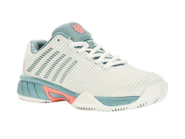 Chaussures De Tennis Pour Enfant K-Swiss Hypercourt Express 2 HB Blanc/Nile Blue 7 Chaussures De Tennis Pour Enfant K-Swiss Hypercourt Express 2 HB Blanc/Nile Blue – Image 5