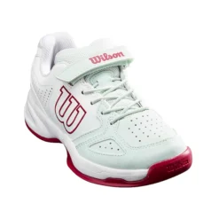 Chaussures De Tennis Pour Enfant Wilson Kaos K White/Sangria -Magasin De Sport De Tennis chaussures de tennis pour enfant wilson kaos k white sangria 94749 650x650 g1