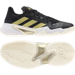 Chaussures De Tennis Pour Femme Adidas Barricade W Core Black/Gold Met/Carbon