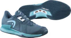 Chaussures De Tennis Pour Femme Head Sprint Pro 3.5 Clay Grey/Teal -Magasin De Sport De Tennis chaussures de tennis pour femme head sprint pro 3 5 clay grey teal 154847 650x650 g2