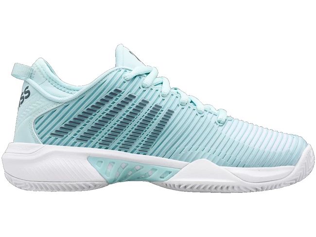 Chaussures De Tennis Pour Femme K-Swiss Hypercourt Supreme HB Icy Morn/Stormy Weather/White 4 Chaussures De Tennis Pour Femme K-Swiss Hypercourt Supreme HB Icy Morn/Stormy Weather/White – Image 2
