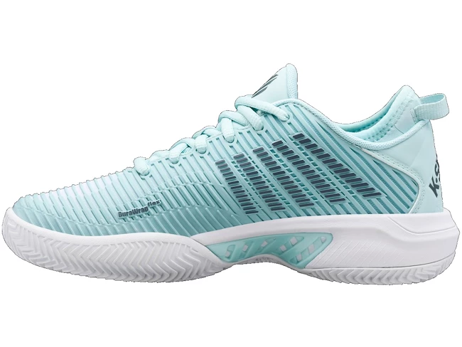 Chaussures De Tennis Pour Femme K-Swiss Hypercourt Supreme HB Icy Morn/Stormy Weather/White 8 Chaussures De Tennis Pour Femme K-Swiss Hypercourt Supreme HB Icy Morn/Stormy Weather/White – Image 6
