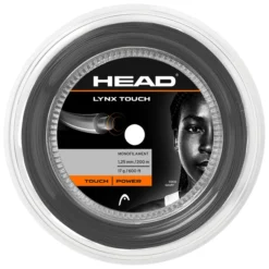 Cordage De Tennis Head Lynx Touch Transparent Black Reel (200 M)