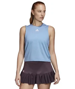 Débardeur Pour Femme Adidas Camo Tank Primeblue Light Blue -Magasin De Sport De Tennis debardeur pour femme adidas camo tank primeblue light blue 80300 650x650 g1