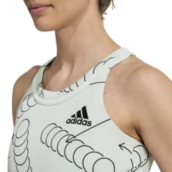 Débardeur Pour Femme Adidas Club Graphic Tank Linen Green -Magasin De Sport De Tennis debardeur pour femme adidas club graphic tank linen green 181464 650x650 g3