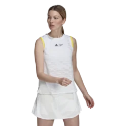 Débardeur Pour Femme Adidas London Match Tank White -Magasin De Sport De Tennis debardeur pour femme adidas london match tank white 181459 650x650 g2