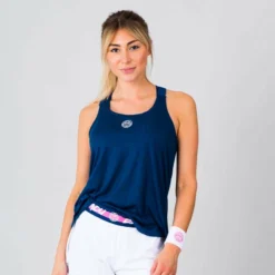 Débardeur Pour Femme BIDI BADU Maila Burnout Tech Tank Dark Blue -Magasin De Sport De Tennis debardeur pour femme bidi badu maila burnout tech tank dark blue 93191 650x650 g1