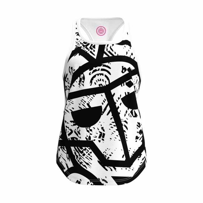 Débardeur Pour Femme BIDI BADU Melbourne Chill Tank White/Black 3 Débardeur Pour Femme BIDI BADU Melbourne Chill Tank White/Black