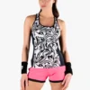 Débardeur Pour Femme Hydrogen Chrome Tech Tank Top Black/White