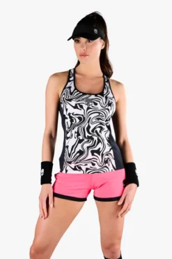 Débardeur Pour Femme Hydrogen Chrome Tech Tank Top Black/White