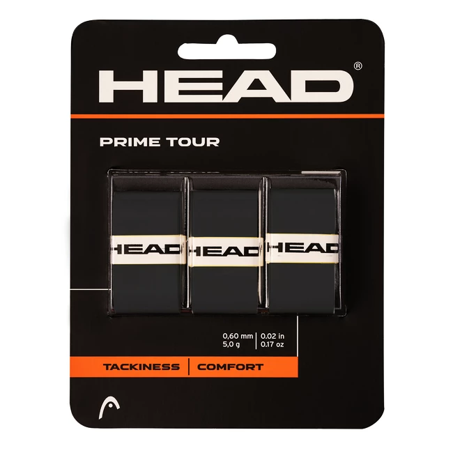 Grip Tape Supérieur Head Prime Tour 3x Black 3 Grip Tape Supérieur Head Prime Tour 3x Black