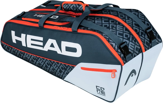 Housse De Raquettes Head Core 6R Combi Grey/Orange 2020 2 Housse De Raquettes Head Core 6R Combi Grey/Orange 2020