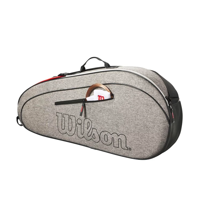 Housse De Raquettes Wilson Team 3 PK Heather Grey 6 Housse De Raquettes Wilson Team 3 PK Heather Grey – Image 4