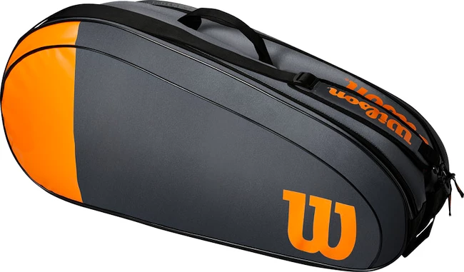 Housse De Raquettes Wilson Team 6 Pack Grau/Orange 4 Housse De Raquettes Wilson Team 6 Pack Grau/Orange – Image 2