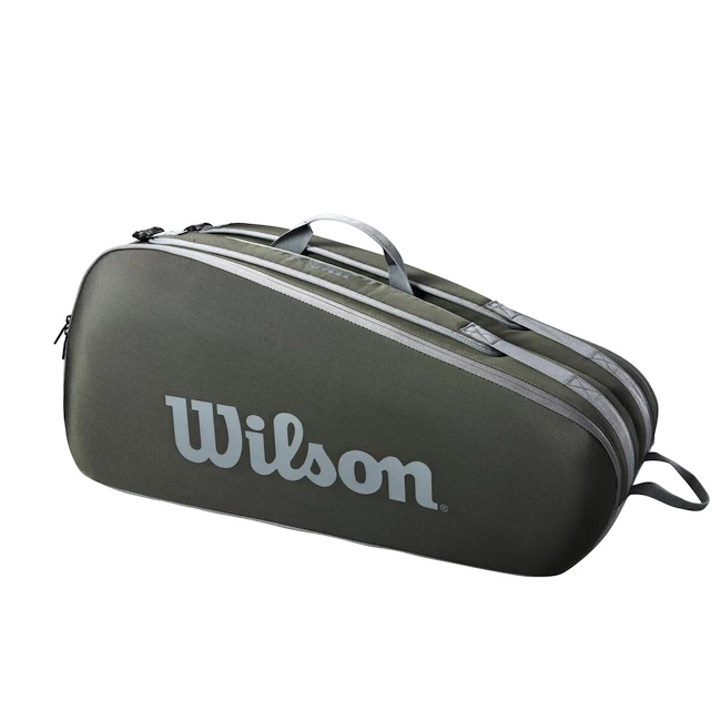 Housse De Raquettes Wilson Tour 6PK Dark Green 6 Housse De Raquettes Wilson Tour 6PK Dark Green – Image 4