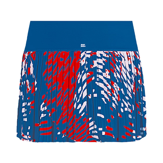 Jupe Pour Femme BIDI BADU Lowey Tech Plissee Skort Blue/White 4 Jupe Pour Femme BIDI BADU Lowey Tech Plissee Skort Blue/White – Image 2