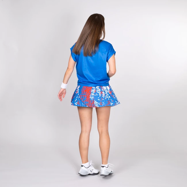 Jupe Pour Femme BIDI BADU Lowey Tech Plissee Skort Blue/White 7 Jupe Pour Femme BIDI BADU Lowey Tech Plissee Skort Blue/White – Image 5