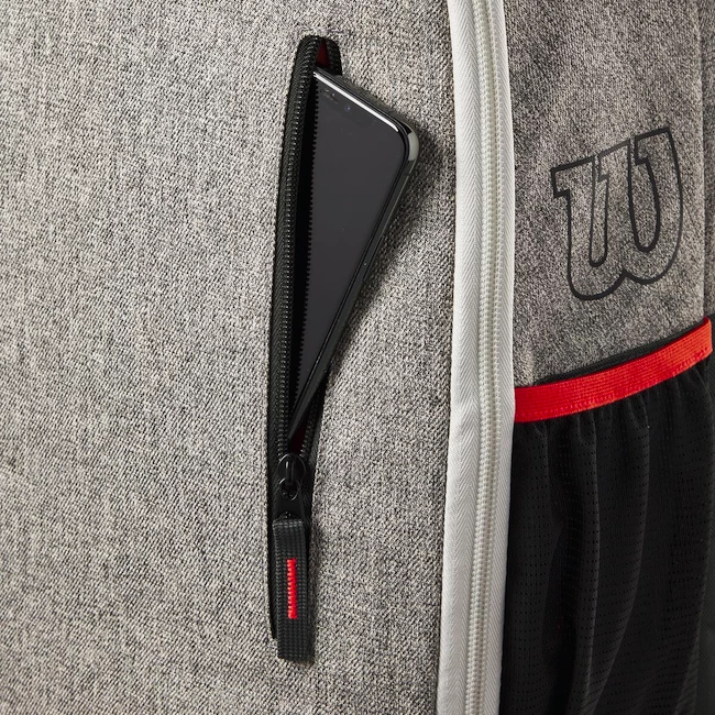 Sac à Dos Pour Raquettes Wilson Team Backpack Heather Grey 5 Sac à Dos Pour Raquettes Wilson Team Backpack Heather Grey – Image 3