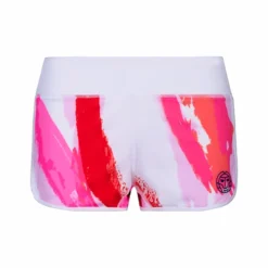 Short Pour Femme BIDI BADU Hulda Tech 2 In 1 Shorts White/Red