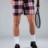 Short Pour Homme Hydrogen Tartan Shorts Pink/Black -Magasin De Sport De Tennis short pour homme hydrogen tartan shorts pink black 149498 650x650 1