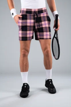 Short Pour Homme Hydrogen Tartan Shorts Pink/Black