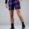 Short Pour Homme Hydrogen Tartan Shorts Purple/Black