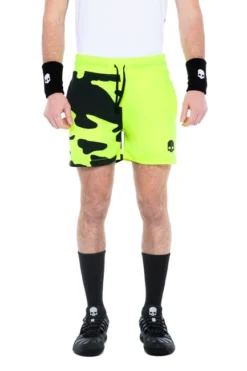 Short Pour Homme Hydrogen Tech Camo Shorts Fluo Yellow