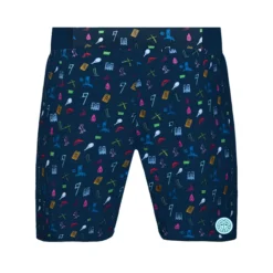 Shorts Pour Enfant BIDI BADU Tafari Tech Shorts Dark Blue, Mixed