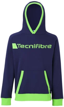 Sweat-shirt Pour Enfant Tecnifibre Fleece Hoodie Navy