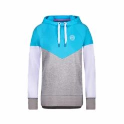 Sweat-shirt Pour Femme BIDI BADU Flavia Lifestyle Hoody Aqua/Grey White