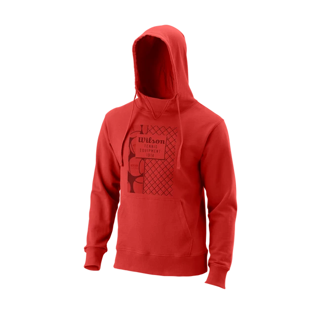 Sweat-shirt Pour Homme Wilson Equip Eco Cotton PO Hoody-Slimfit Molten Lava 3 Sweat-shirt Pour Homme Wilson Equip Eco Cotton PO Hoody-Slimfit Molten Lava
