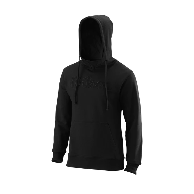 Sweat-shirt Pour Homme Wilson Script Eco Cotton Hoody Black 3 Sweat-shirt Pour Homme Wilson Script Eco Cotton Hoody Black