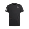 T-shirt Pour Enfant Adidas Boys Club 3STR Tee Black 2 T-shirt Pour Enfant Adidas Boys Club 3STR Tee Black -Magasin De Sport De Tennis t shirt pour enfant adidas boys club 3str tee black 116630 650x650 1
