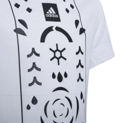 T-shirt Pour Enfant Adidas Boys Printed Tennis Shirt White -Magasin De Sport De Tennis t shirt pour enfant adidas boys printed tennis shirt white 164860 650x650 g1