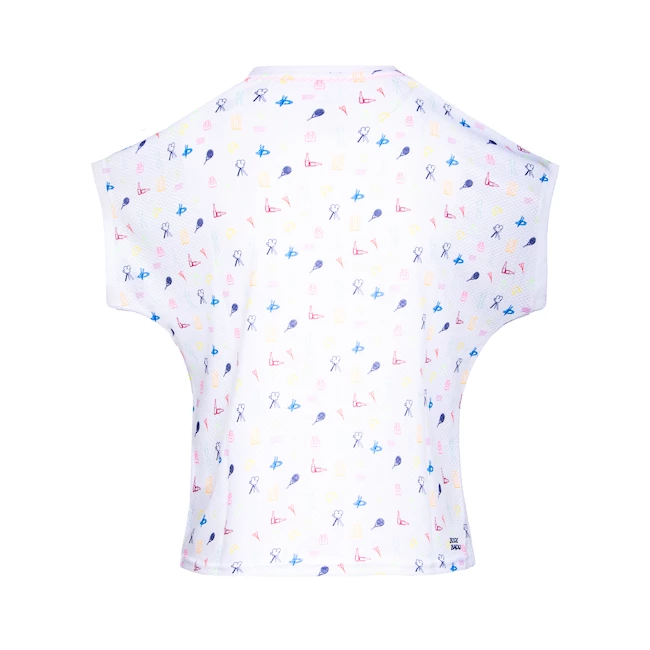 T-shirt Pour Femme BIDI BADU Majira Tech Tee White, Mixed 4 T-shirt Pour Femme BIDI BADU Majira Tech Tee White, Mixed – Image 2