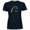 T-shirt Pour Femme Head Club Lara Dark Blue -Magasin De Sport De Tennis t shirt pour femme head club lara dark blue 76090 650x650 1