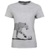 T-shirt Pour Femme Head Leopard Gray