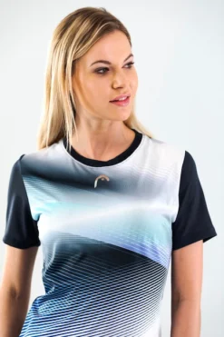 T-shirt Pour Femme Head Performance T-Shirt Women NVXR -Magasin De Sport De Tennis t shirt pour femme head performance t shirt women nvxr 1360811 650x650 g2