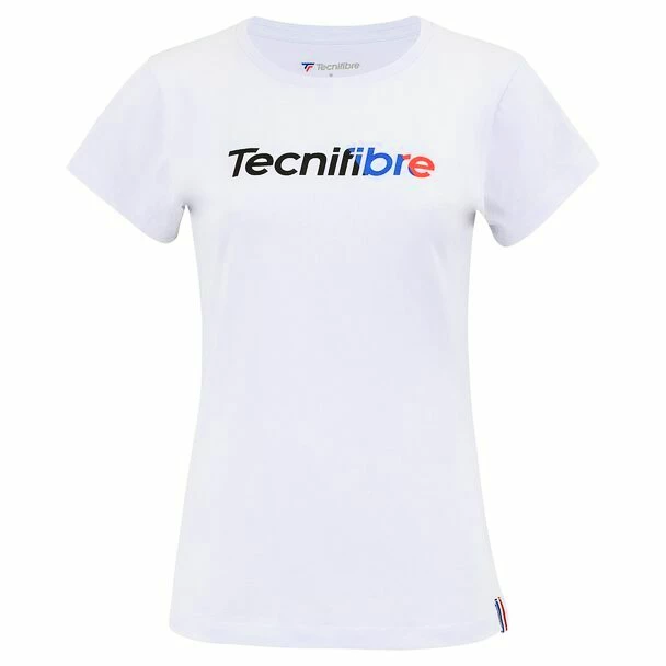T-shirt Pour Femme Tecnifibre Club Cotton Tee White 3 T-shirt Pour Femme Tecnifibre Club Cotton Tee White