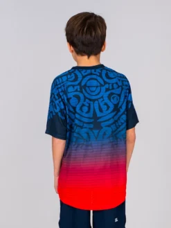 T-shirt Pour Garçon BIDI BADU Colortwist Junior Tee Dark Blue/Red -Magasin De Sport De Tennis t shirt pour garcon bidi badu colortwist junior tee dark blue red 1352850 650x650 g1
