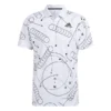 T-shirt Pour Homme Adidas Club Graphic Polo White