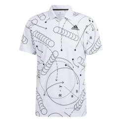 T-shirt Pour Homme Adidas Club Graphic Polo White